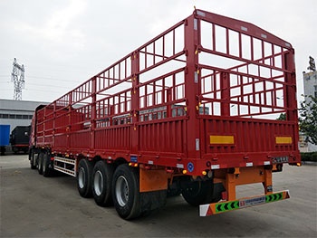 3 Axles 12 Wheels Fence Cargo Trailer for sale