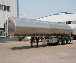 Aluminum 50000 Litre Fuel Oil Tank Semi Trailer
