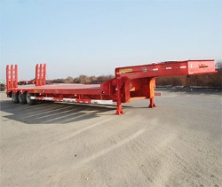 Heavy duty equipment Excavator carrying trailer 50 ton lowbed semi trailer