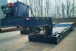 hydraulic gooseneck detachable low bed truck trailer