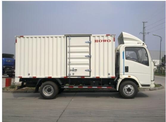 howo 2 ton box truck