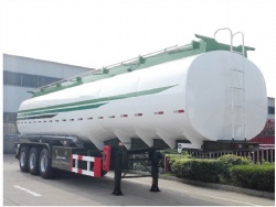 3 Axles 45m3 Aluminum fuel tank semi trailer