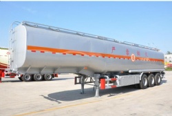 Oil Tanker Semi trailer 35000Liters 3 Axle 5 Compartment Fuel Transport Tanker