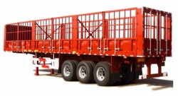 High Quality Tri Axles Livestock Fence Cargo Semi Trailer For Sale