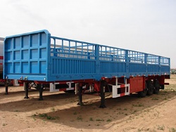 Tri Axles Side Wall Cargo Stake Transport Semi Trailer