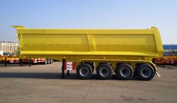 4 axle 45 cubic meters dump trailer 