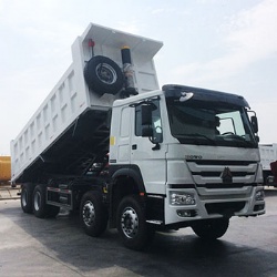 371hp Sinotruk 8x4 40 Ton Howo Tipper Truck 12 Wheeler