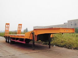 Heavy Duty 50t Low Platform Lowbed Semi Trailer for Sale