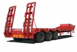 3 axles 50-60Ton Gooseneck Low Bed Semi Trailer